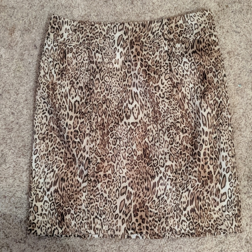 New York & Company animal print skirt